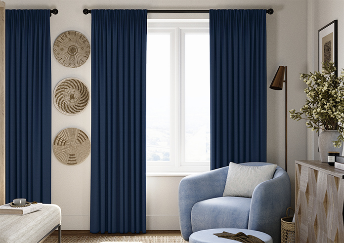 Lyra, Mariana Blue - Made to Measure Curtains - Image 3